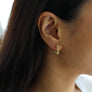 Twist Pave Hoops