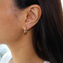 Twist Pave Hoops