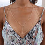 Gold Beaded Bra Chain