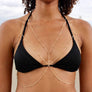 Gold Beaded Bra Chain