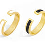 Gold Enamel Ring