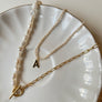 Pearl Initial Necklace