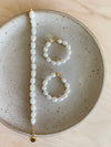 Bold Pearl Hoop Earrings