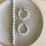 Bold Pearl Hoop Earrings