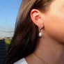 Hoop Pearl Earrings