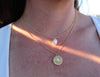 Opal Coin Necklace