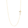 Side Cross Necklace