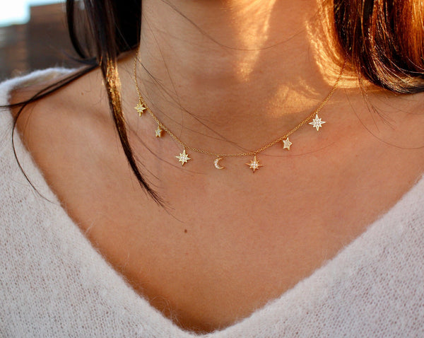 Star & Moon Necklace – Luv Mei
