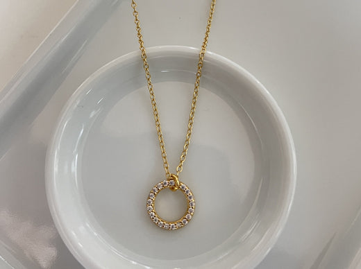 CZ Circle Necklace