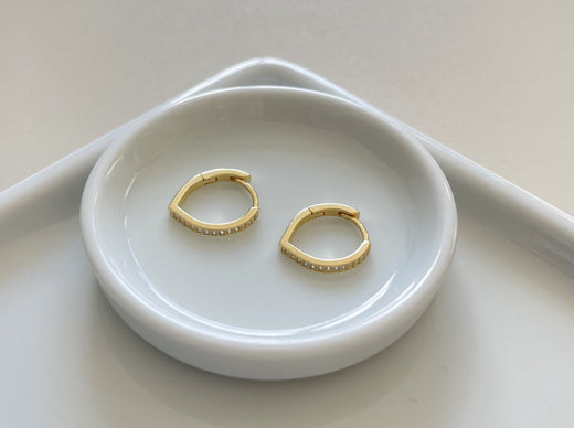 Dewdrop Huggie Earrings