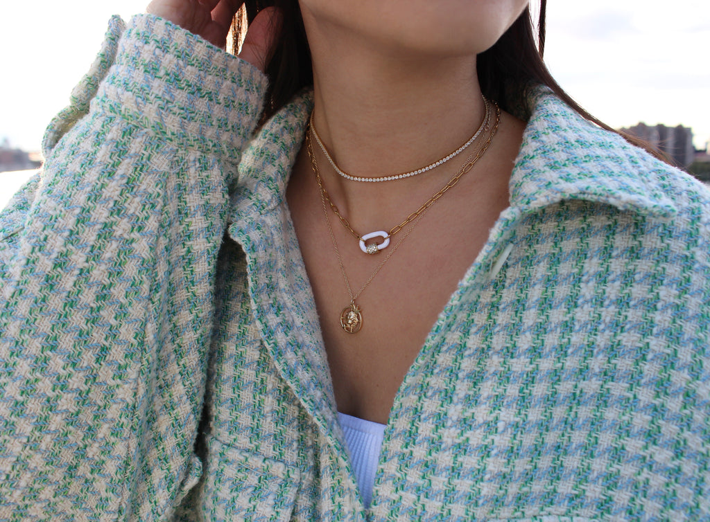3 Chic Ways To Style A Pearl Necklace | Just A Tina Bit