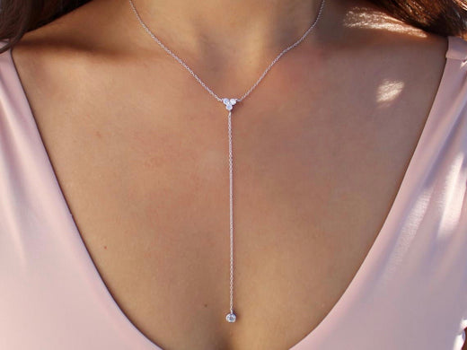 Multi Stone Lariat