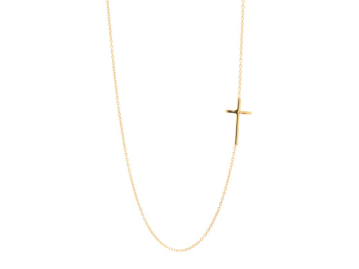 Side Cross Necklace