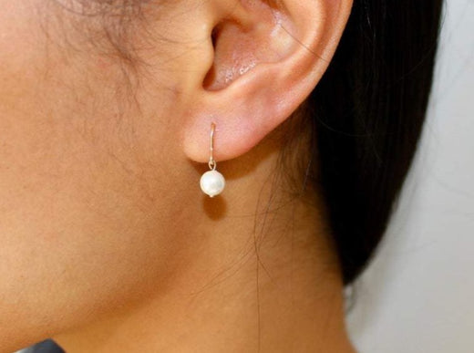 Simple Pearl Earrings