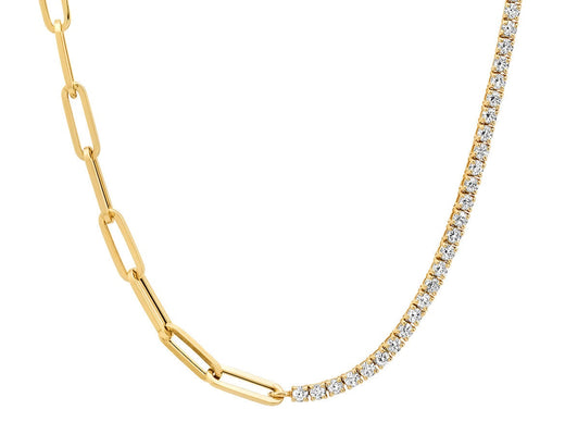 Paperclip Tennis Necklace